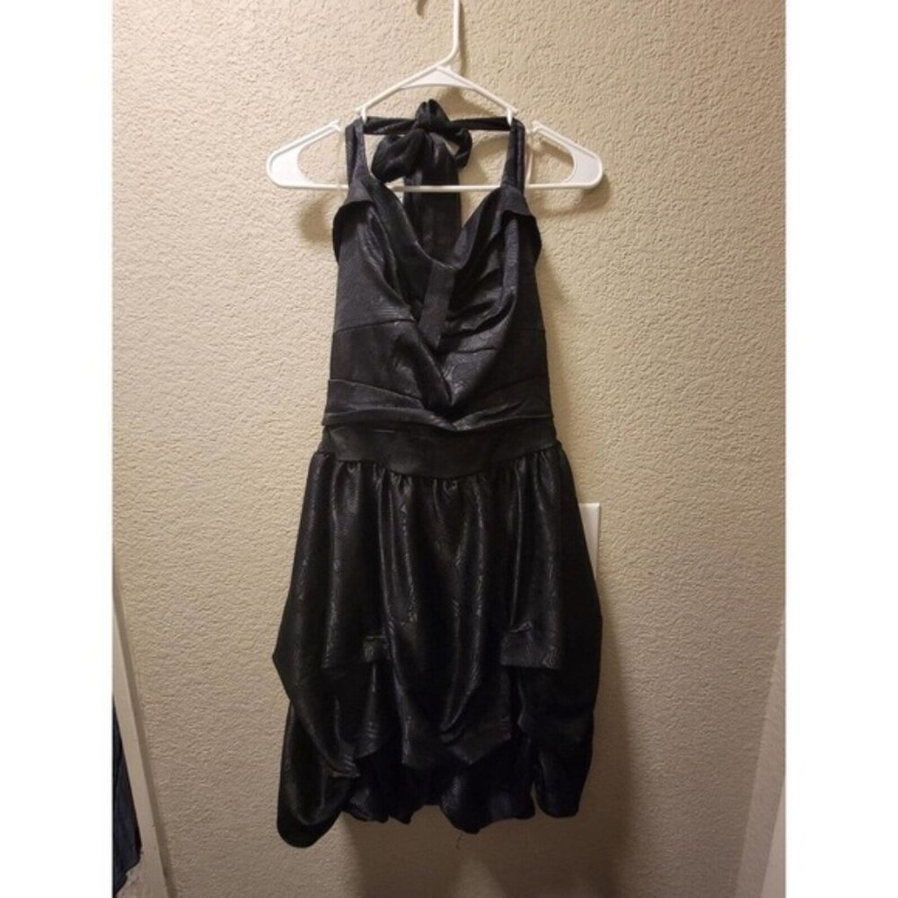 Torrid Black Ruffle Halter Dress Size 14